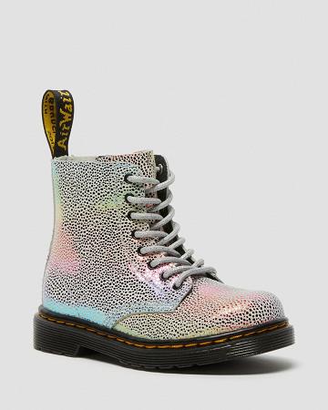 Botas con Cordones Dr Martens Toddler 1460 Pascal Iridescent Niños Multicolor | MX 125KOR